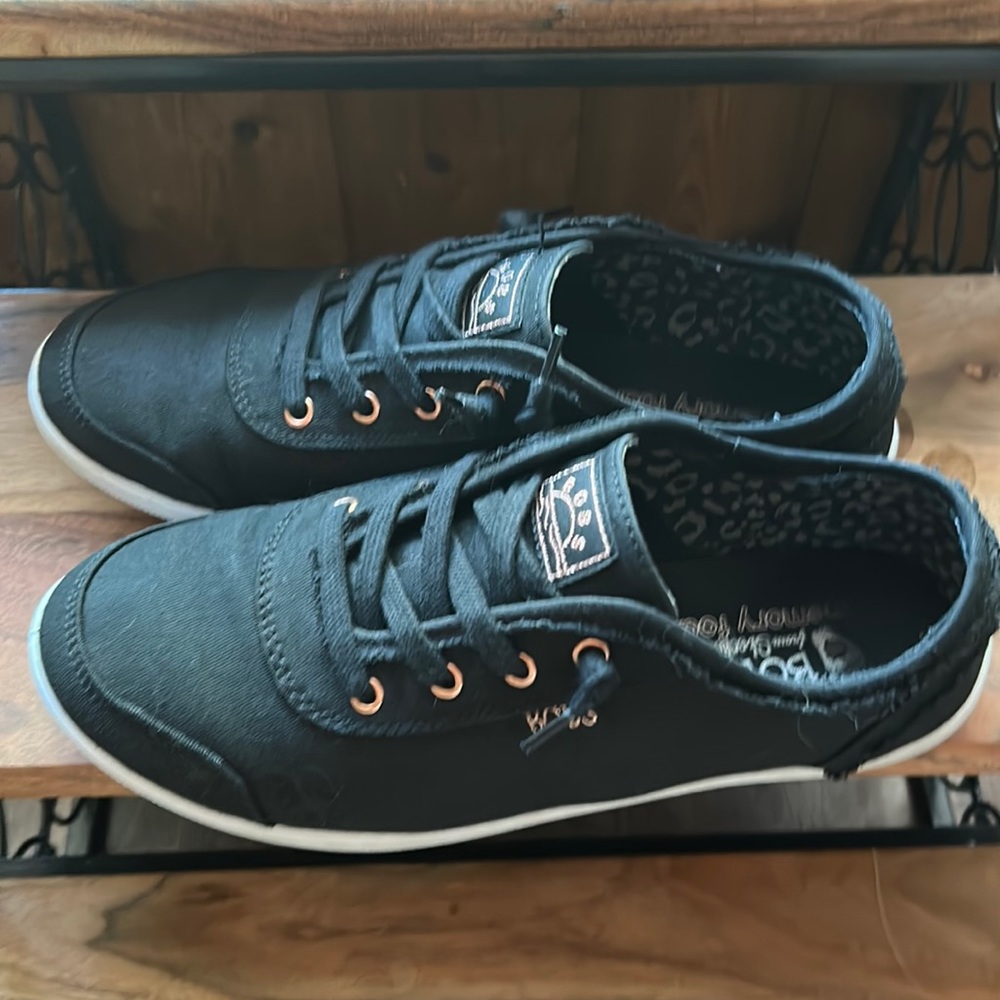 BOBS B Cute slip on sneakers, black